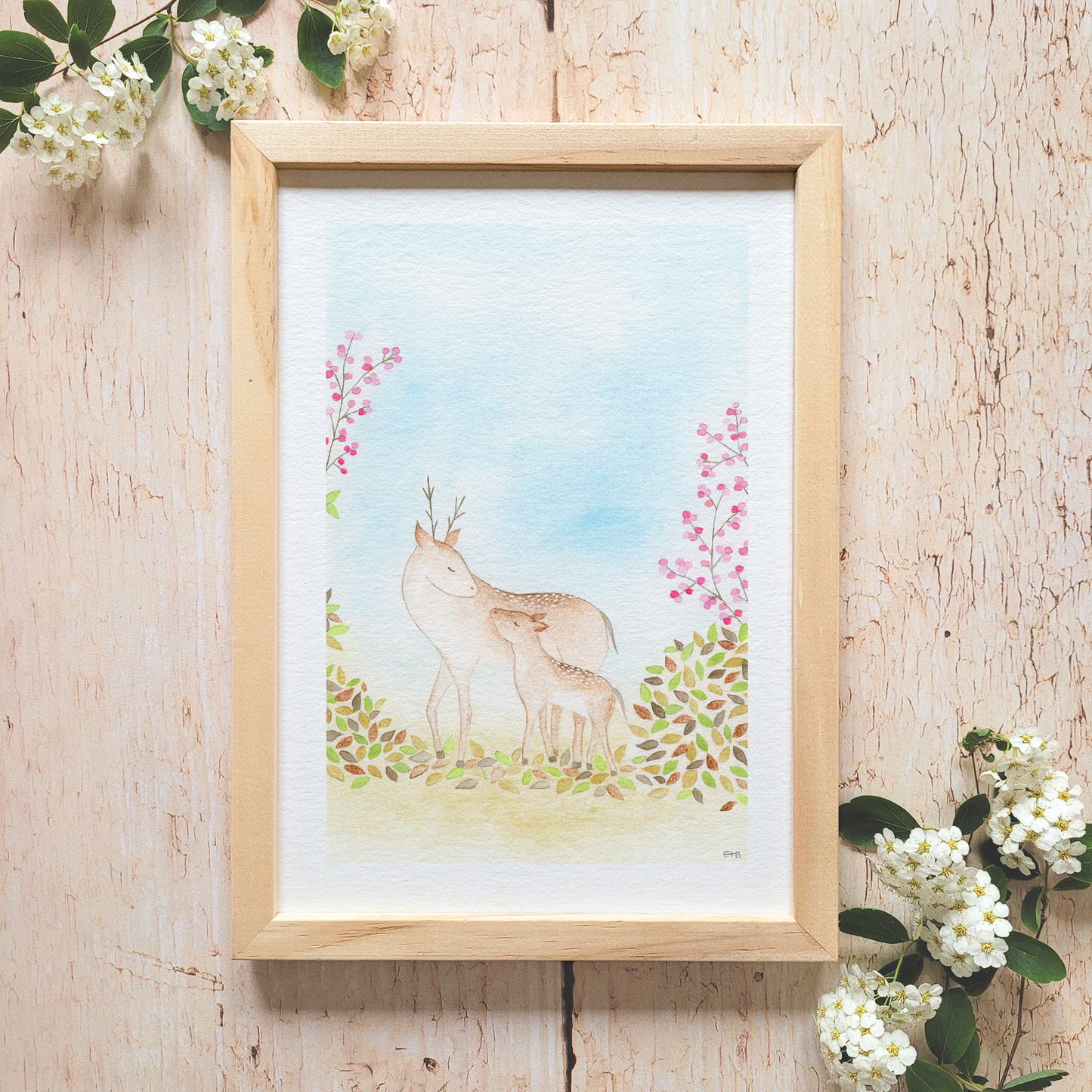 Affiche personnalisable enfant · Aquarelle "Dans la forêt"