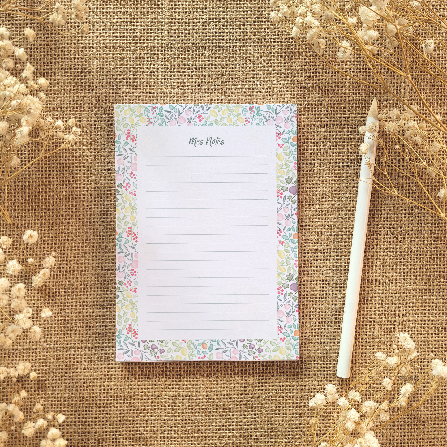 Bloc-notes A6 "Sous les arbres fruitiers"