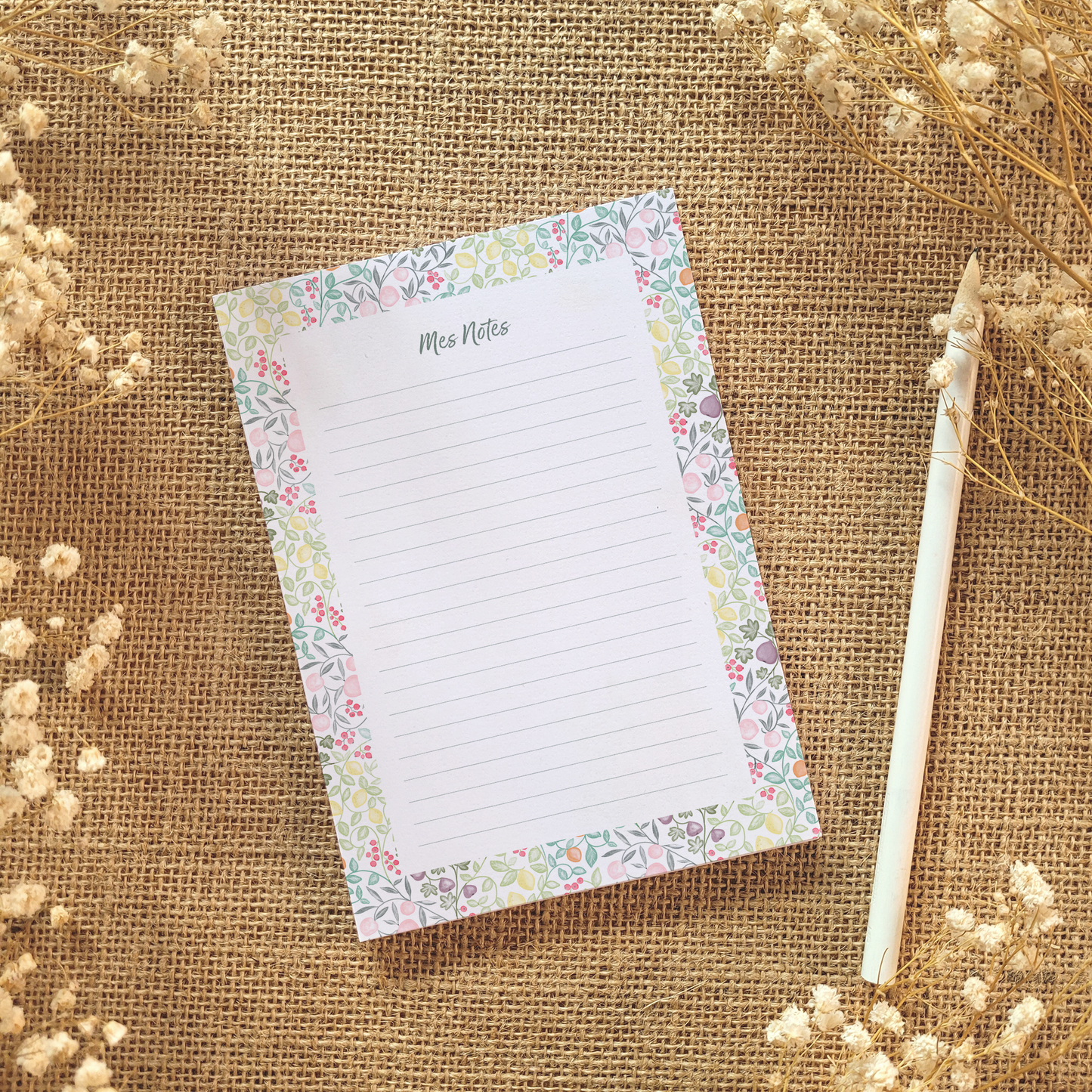 Bloc-notes A6 "Sous les arbres fruitiers"