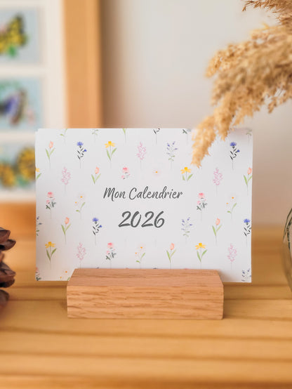 Calendrier à poser 2026