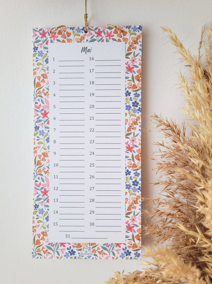 Calendrier des anniversaires