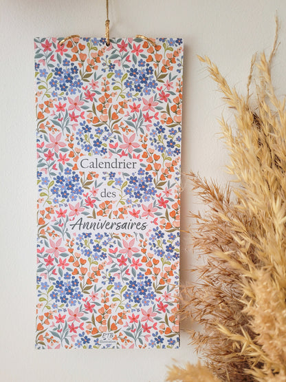 Calendrier des anniversaires