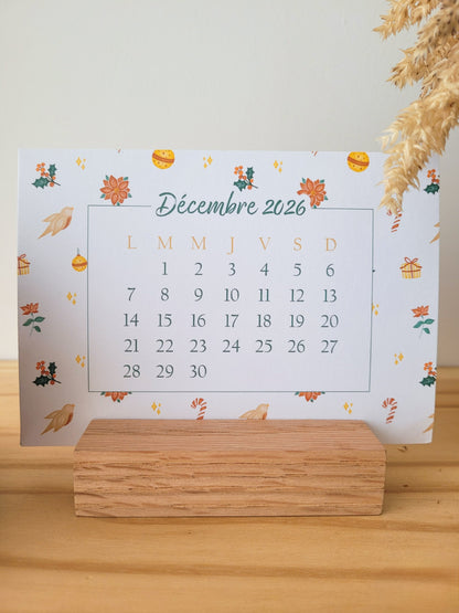 Calendrier à poser 2026