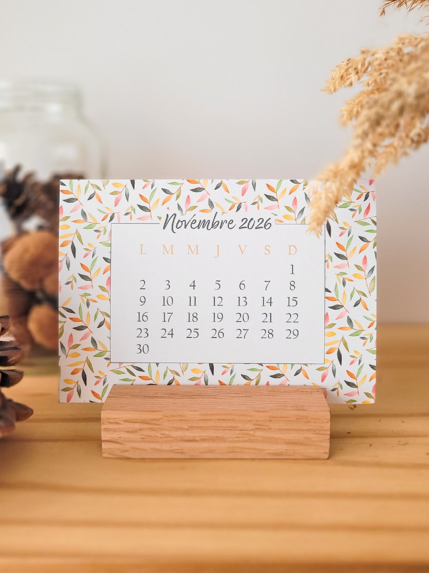 Calendrier à poser 2026