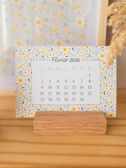 Calendrier à poser 2026