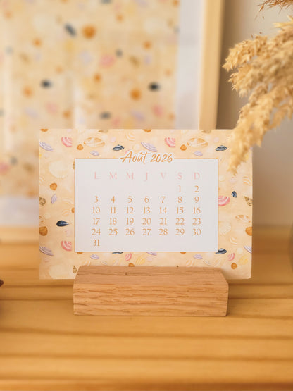 Calendrier à poser 2026