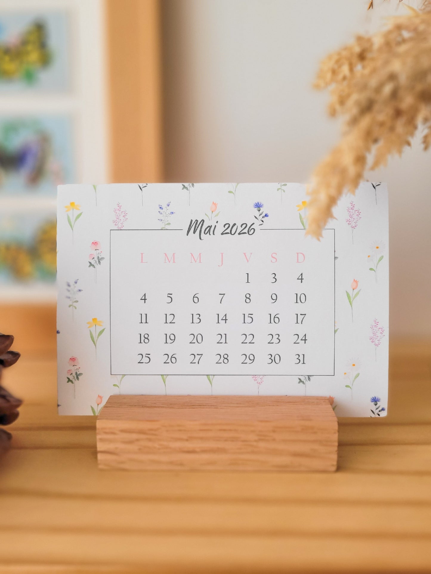 Calendrier à poser 2026