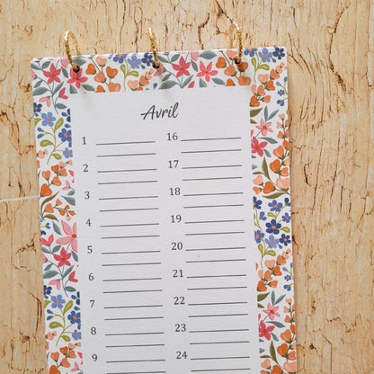 Calendrier des anniversaires