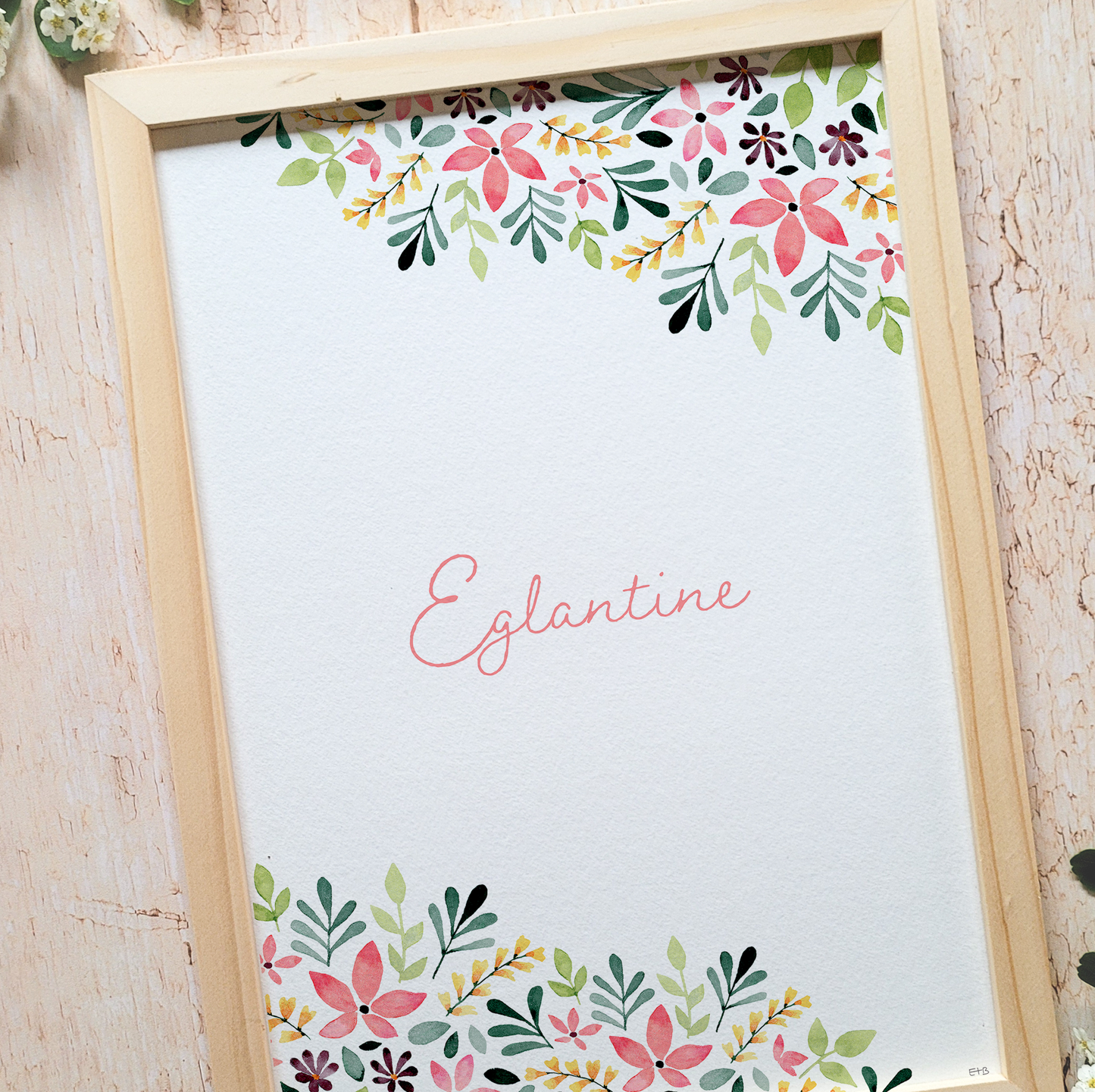Affiche personnalisable enfant · Aquarelle "Pétillante"
