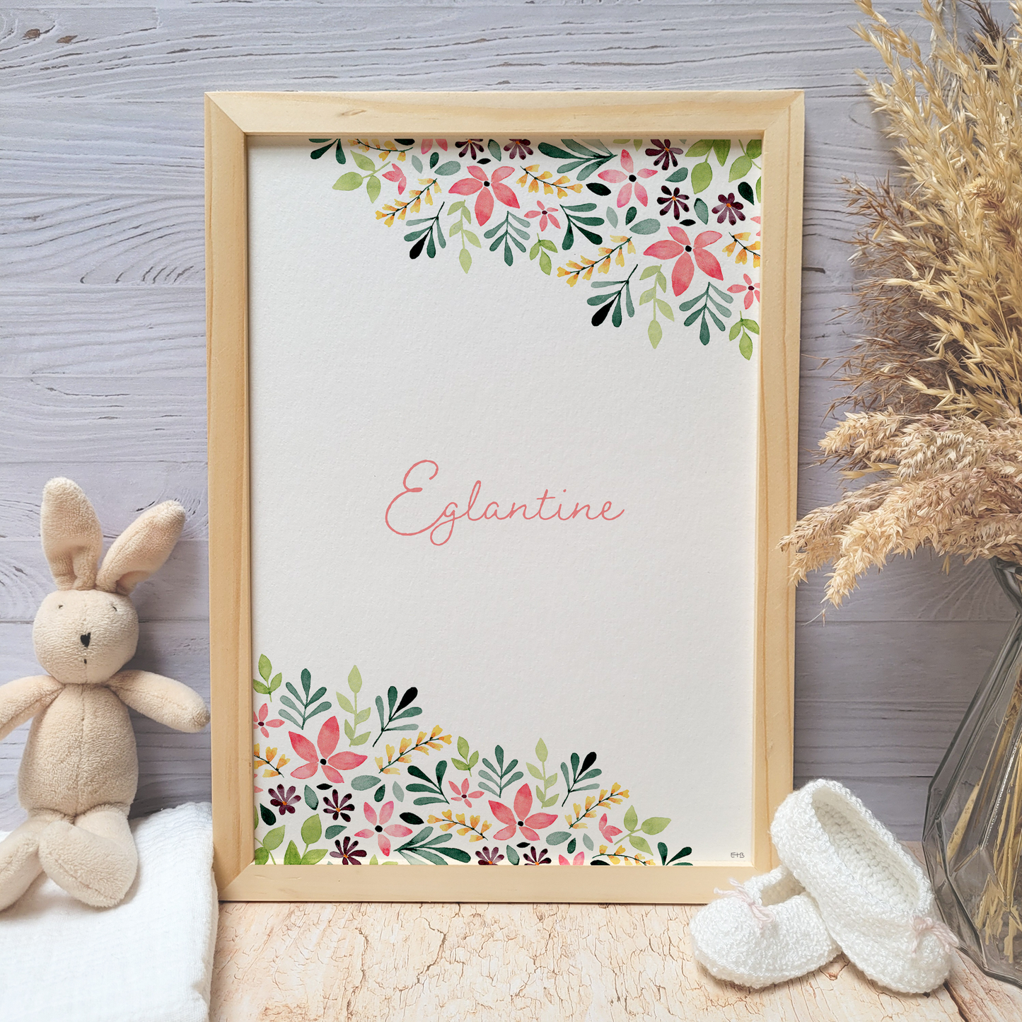 Affiche personnalisable enfant · Aquarelle "Pétillante"