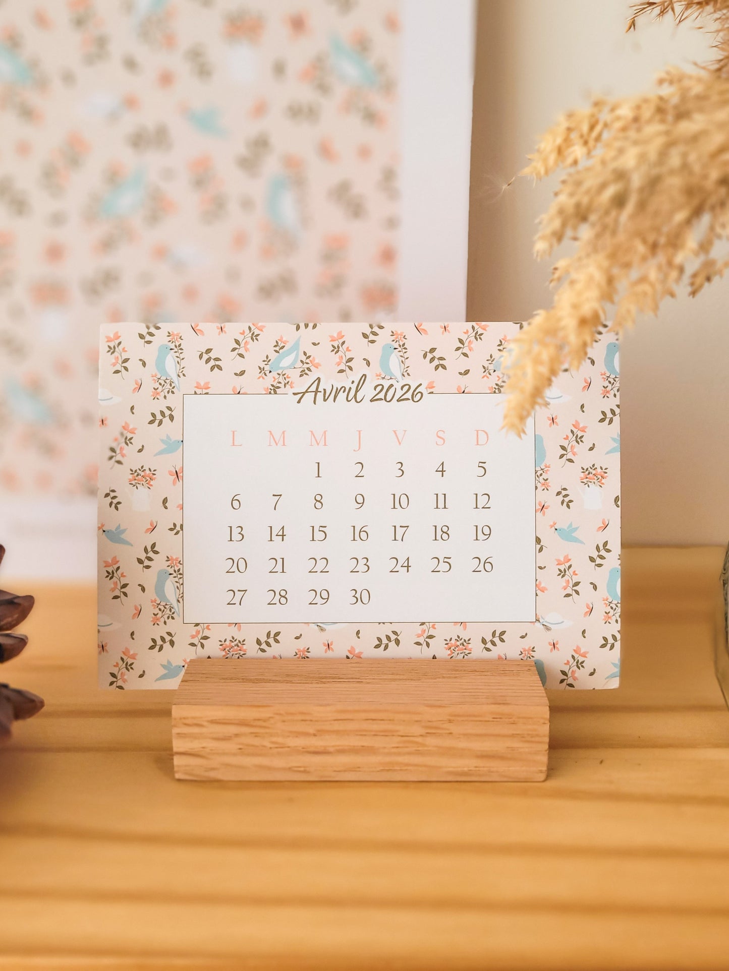 Calendrier à poser 2026