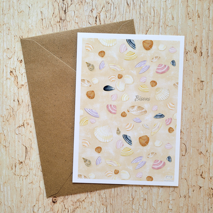 Carte de vœux · "Trésors des sables" · Bisous