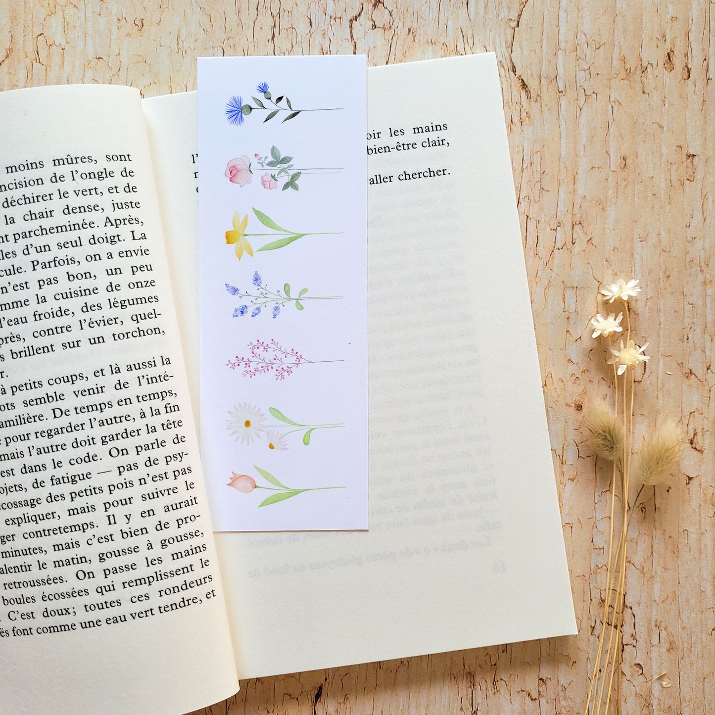 Marque-page · "Dans mon jardin"