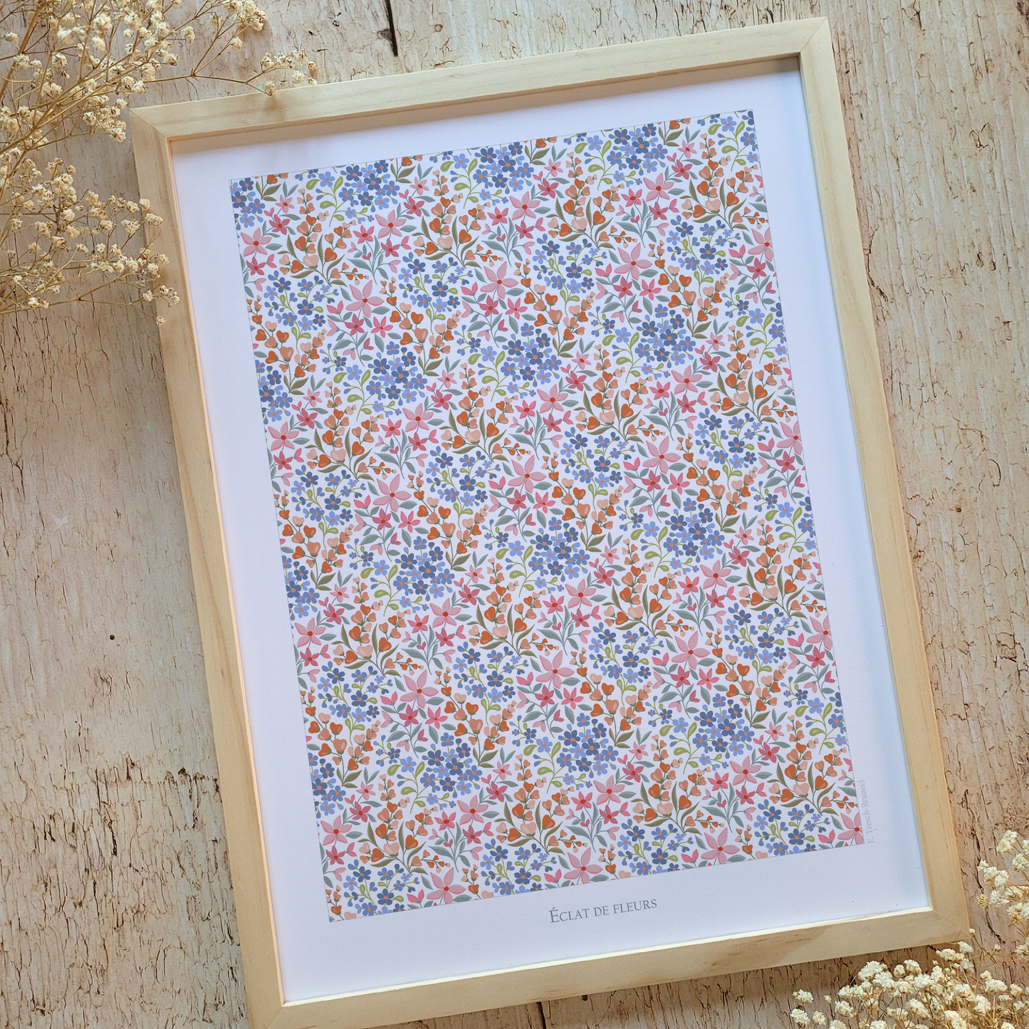 Affiche "Eclat de fleurs"