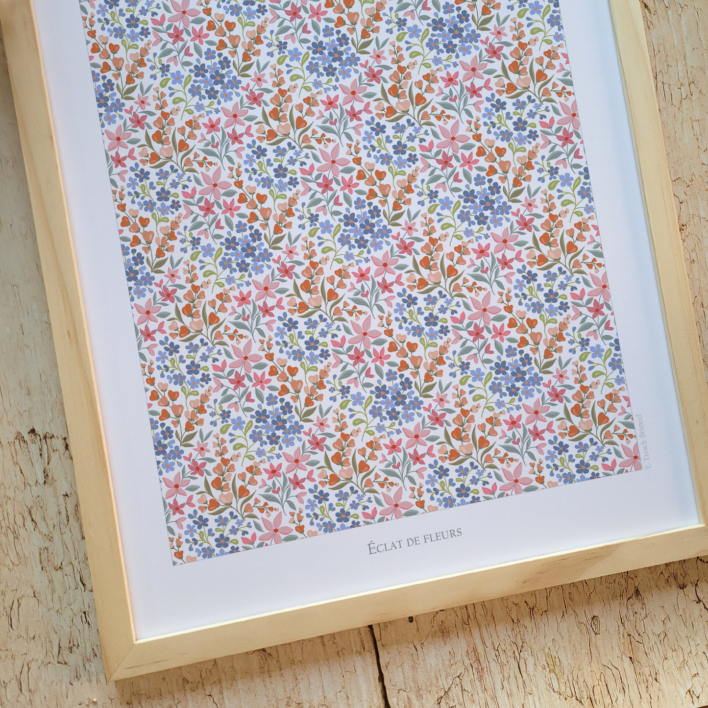Affiche "Eclat de fleurs"