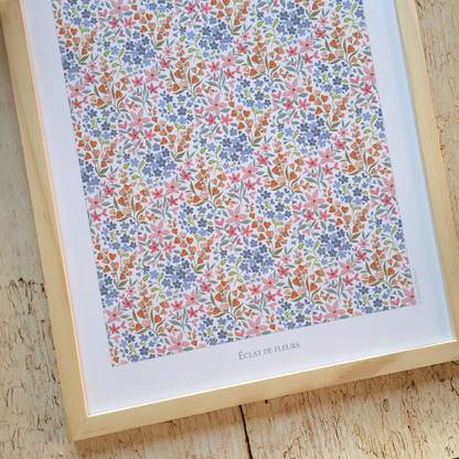 Affiche "Eclat de fleurs"