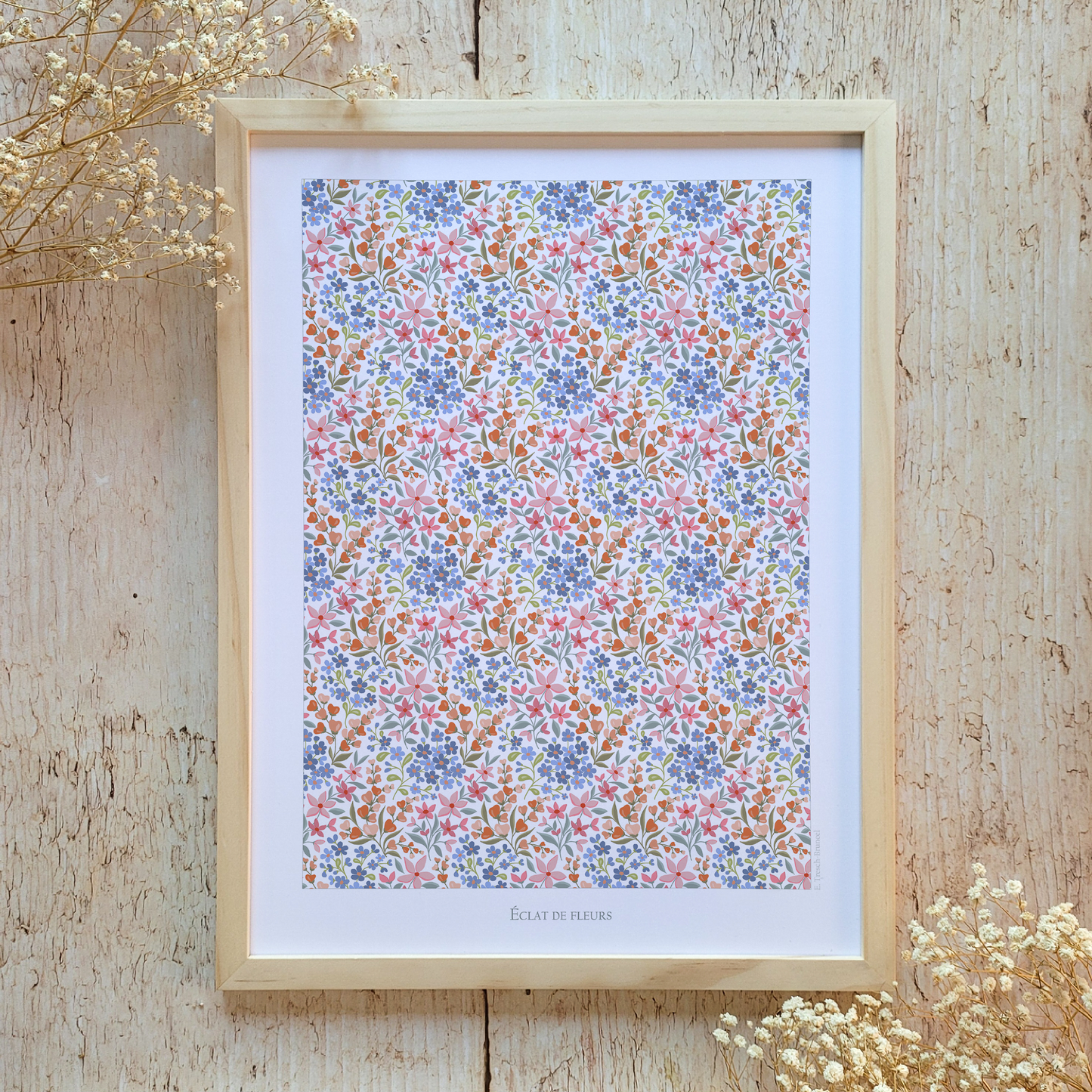 Affiche "Eclat de fleurs"