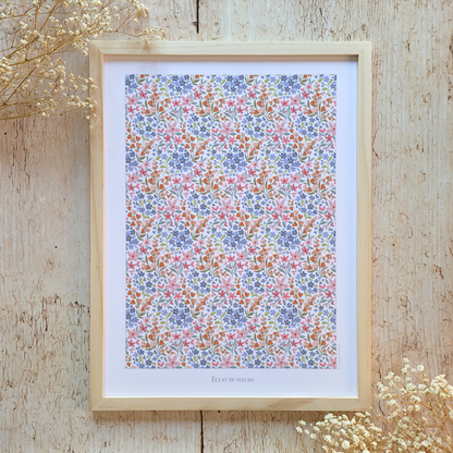 Affiche "Eclat de fleurs"