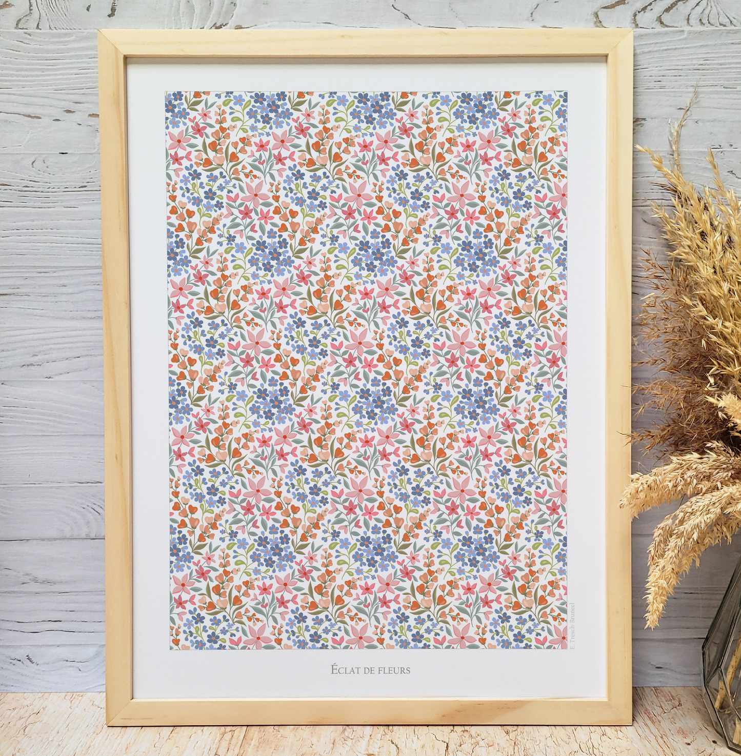 Affiche "Eclat de fleurs"