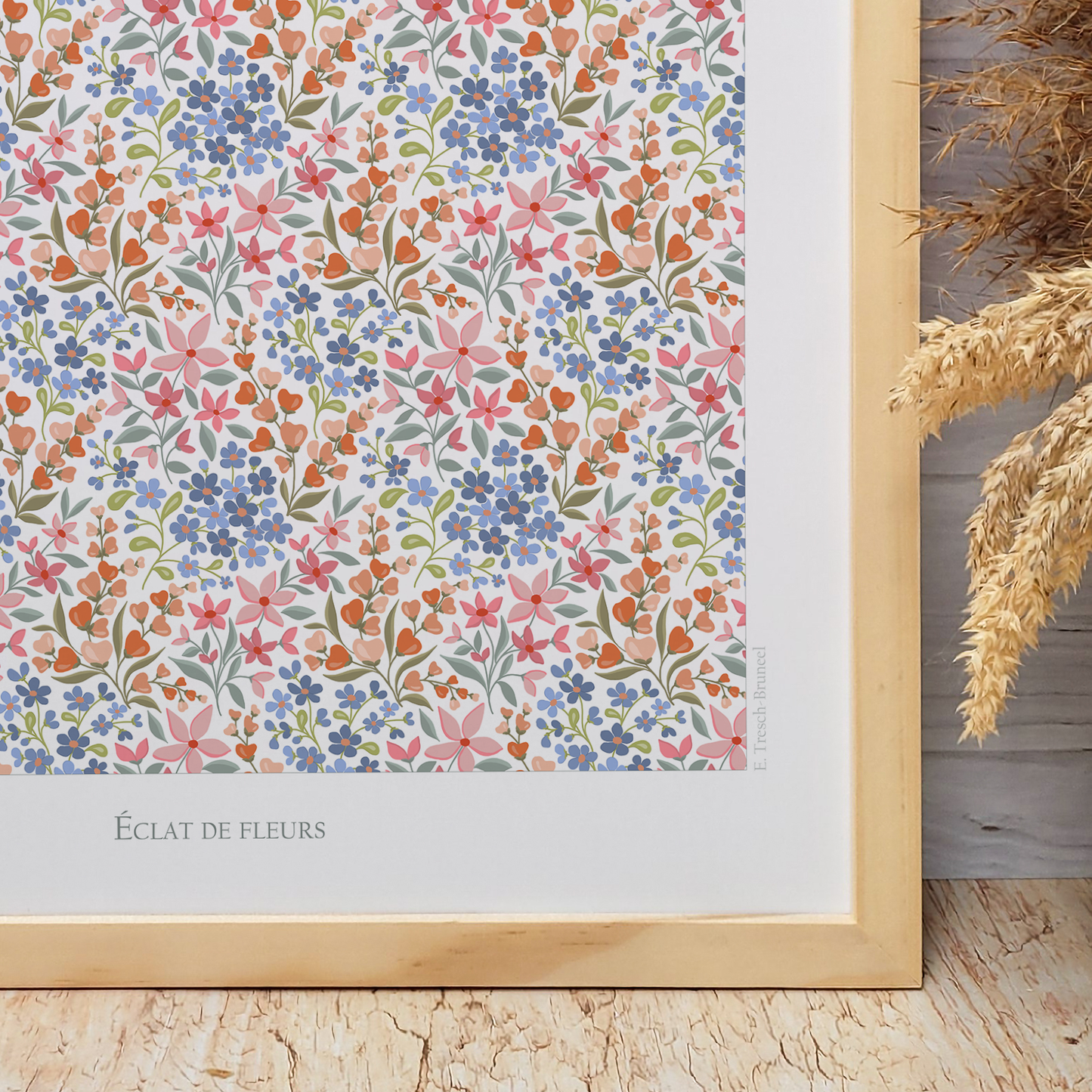 Affiche "Eclat de fleurs"