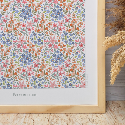 Affiche "Eclat de fleurs"