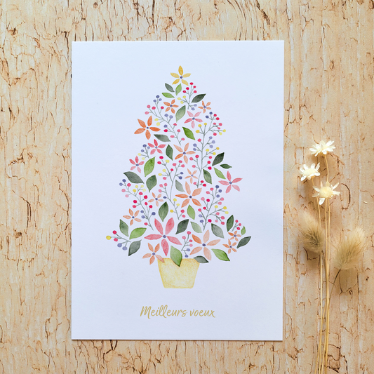 Carte de voeux "Mon beau sapin"