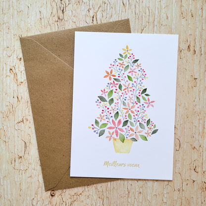 Carte de voeux "Mon beau sapin"