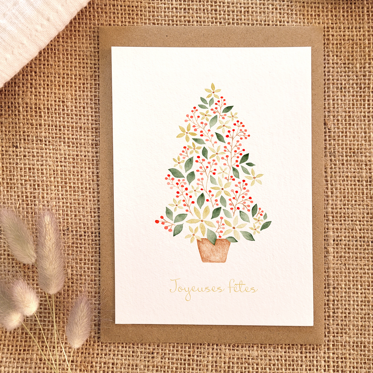 Carte de voeux "Mon beau sapin" · Ancienne co