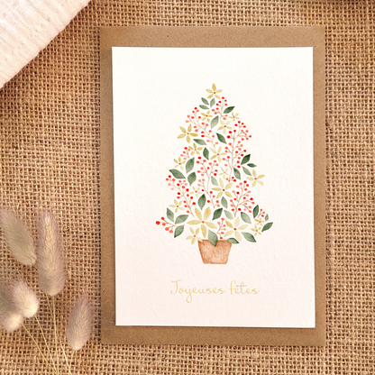 Carte de voeux "Mon beau sapin" · Ancienne co