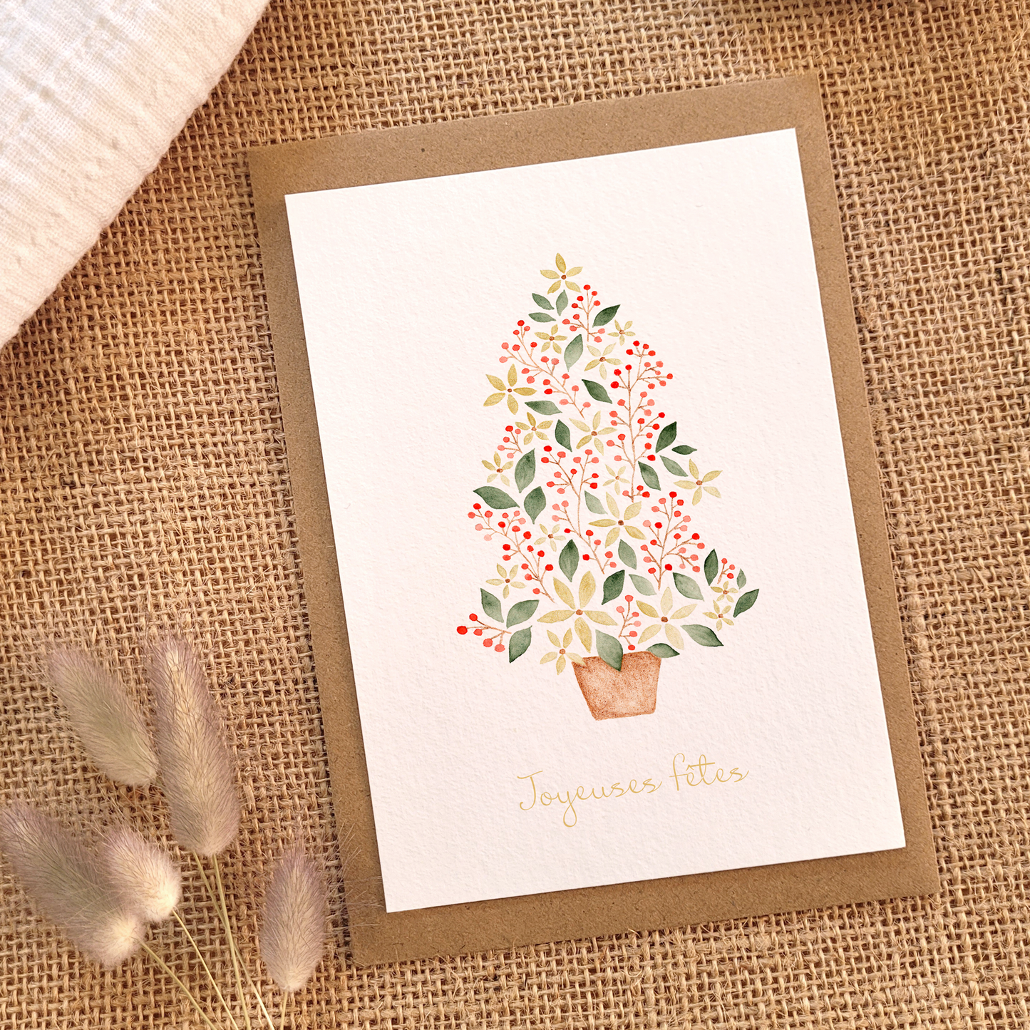 Carte de voeux "Mon beau sapin" · Ancienne co