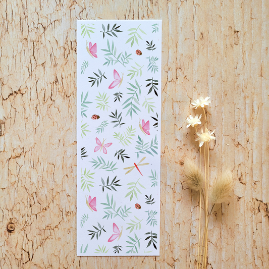 Marque-page · "Parmi les papillons"