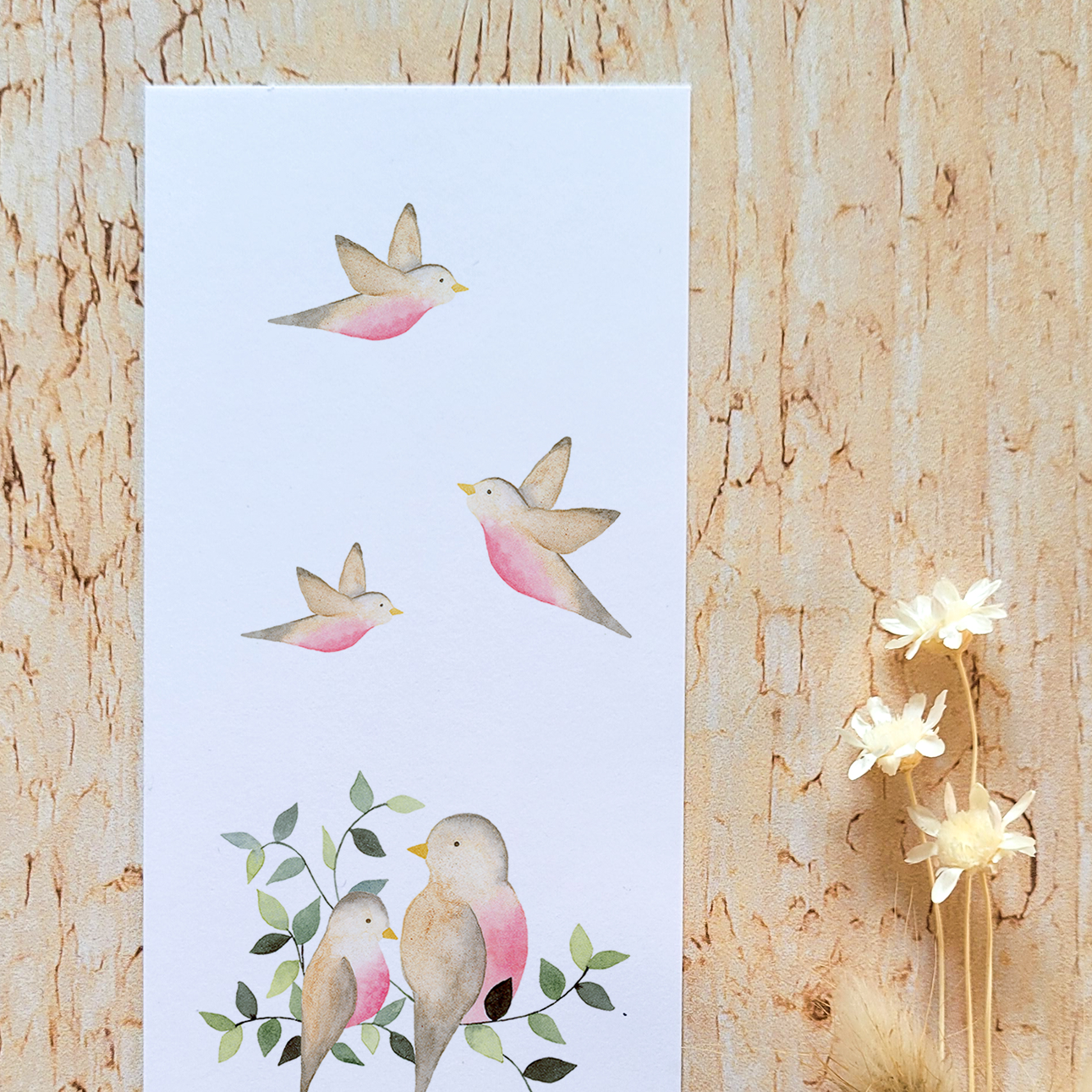 Marque-page · "Les roses-bidons"