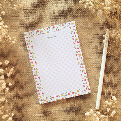 Bloc-notes A6 "Tulipe"